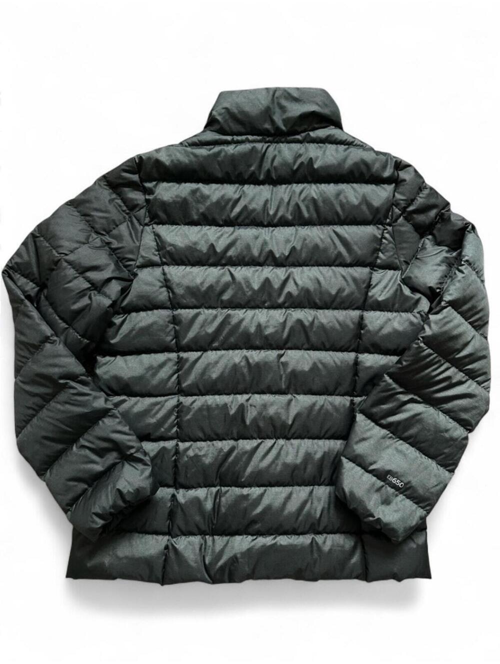 Eddie Bauer EB650 Down Puffer Jacket Women’s Large Green Full Zip